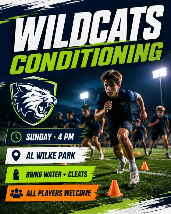 Football Conditioning flyer design