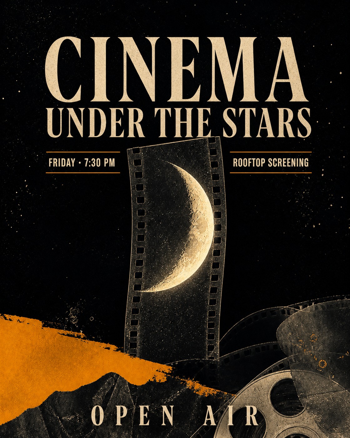 Art House Film Night poster design