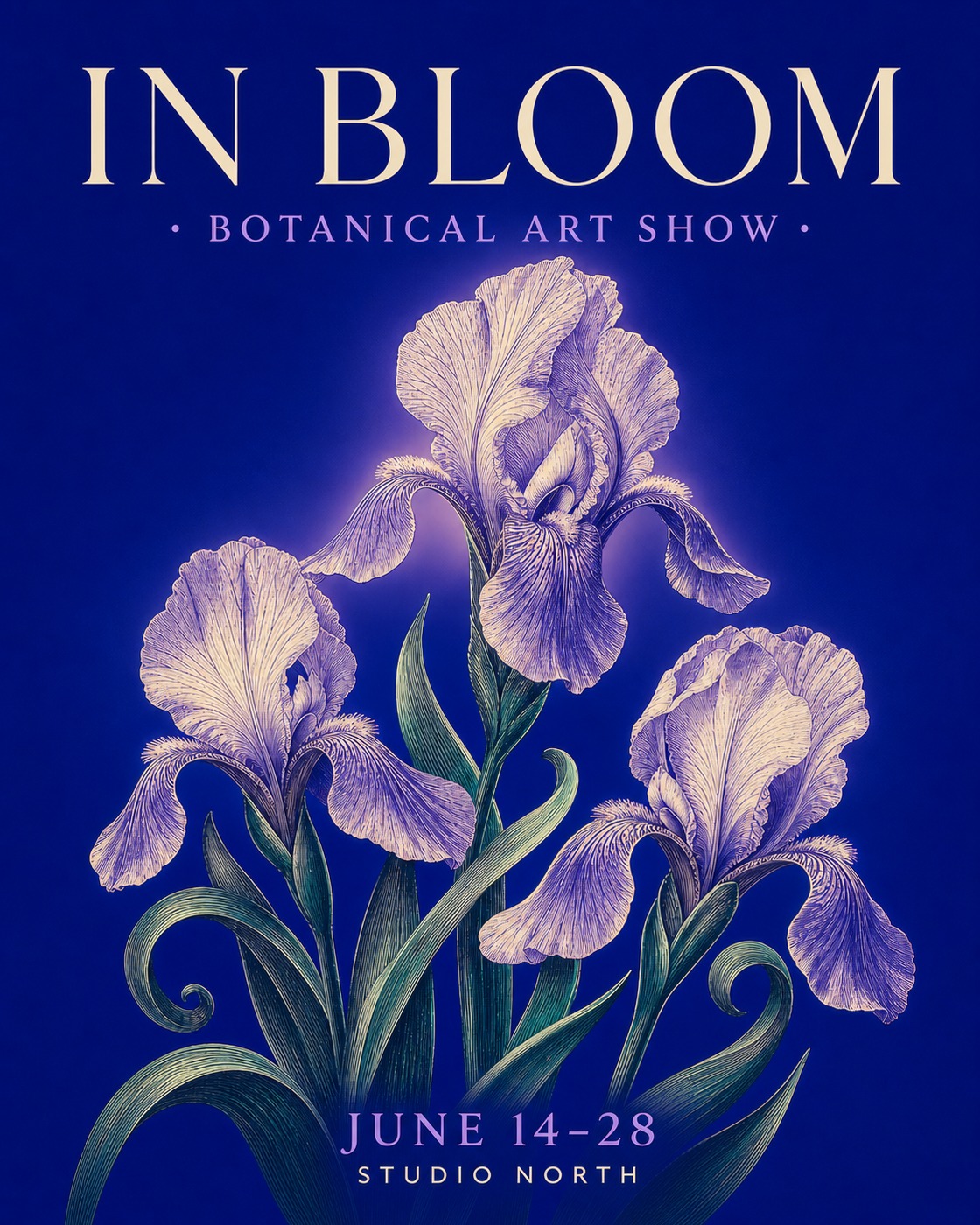Botanical Art Show poster design
