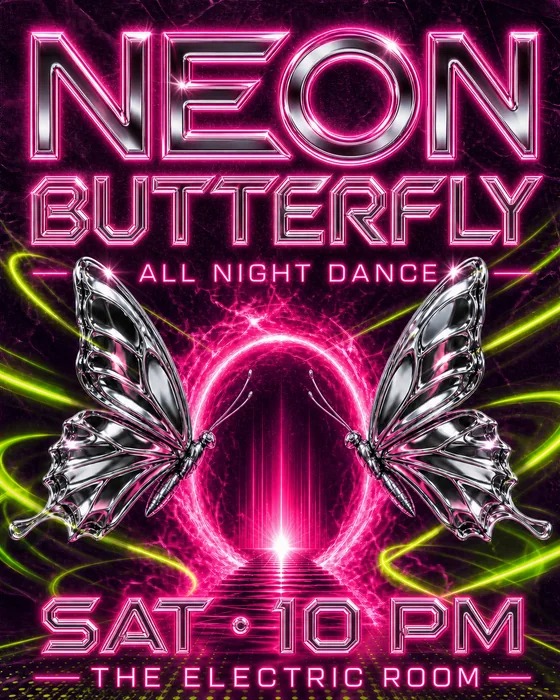Chrome Rave poster design